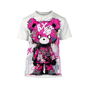 เสื้อยืดคอตตอน 100% ทรงหลวม คอกลม แขนสั้น พิมพ์ลายสกรีน ระบายอากาศได้ดี น้ำหนัก 240 กรัม พร้อมปักโลโก้ด้านหน้าตามแบบที่ต้องการ - Product Image 1