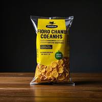 Sachets d'emballage en gros pour tortillas de banane et de maïs, sachets scellés à l'arrière pour aliments soufflés, chips de pommes de terre, sachets de collation thermoscellables