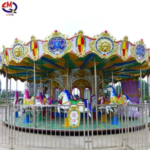 Fornitura 16 24 36 38 48 68 88 posti di buona qualità ornato per bambini e adulti Carousel parco giochi al coperto Carnival Rides Factory