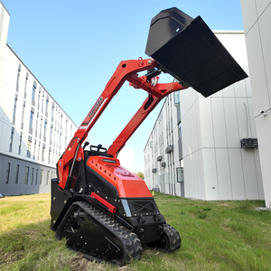 Minicargadora de orugas con motor diésel Kubota EPA de 25 HP y capacidad de carga de 650 kg, con accesorios para paisajismo - Product Image 3