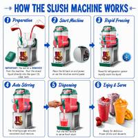 Machine à slushie professionnelle 12L en acier inoxydable à cuve unique avec contrôle intelligent de la température pour café et bar
