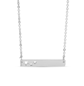 Loveher bijoux <span class=keywords><strong>en</strong></span> acier inoxydable or 18 carats PVD <span class=keywords><strong>en</strong></span> acier inoxydable étoiles découpe barre vierge horizontale collier <span class=keywords><strong>prix</strong></span> de gros - Product Image 6