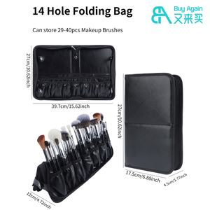 Juego <span class=keywords><strong>de</strong></span> Brochas <span class=keywords><strong>de</strong></span> <span class=keywords><strong>Maquillaje</strong></span> Profesional <span class=keywords><strong>de</strong></span> Alta Calidad para Envío Directo, Juego <span class=keywords><strong>de</strong></span> Brochas <span class=keywords><strong>de</strong></span> <span class=keywords><strong>Maquillaje</strong></span> Todo en Uno <span class=keywords><strong>de</strong></span> 40 Piezas en Color Plateado y Negro con Bolsa - Product Image 4