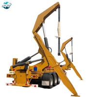 Semi-Remorque Porte-Conteneurs Latéral de 37 Tonnes de Haute Qualité, Chargeur Latéral, Élévateur pour Conteneurs, Châssis Squelette à Vendre