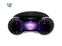 Panel Instrumen Digital LCD YZ untuk Mercedes-Benz Kelas C/E/A, C/GLC/ML/GL/GLA, Spedometer Interior Mobil