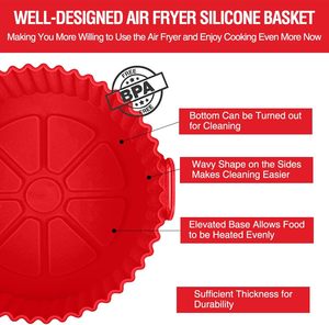 แผ่นรองหม้อซิลิโคนทรงสี่เหลี่ยมใช้ซ้ำได้แผ่นรองหม้อซิลิโคนหม้อทอดอากาศแผ่นรองหม้ออุปกรณ์เสริมสำหรับเตาอบ - Product Image 6