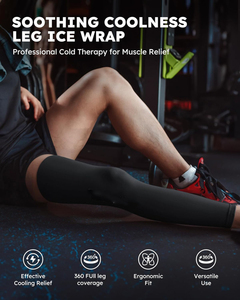 Pack de glace réutilisable enveloppement genou jambe packs de glace pour pied mollet cuisse jambes tibias soulagement de la douleur musculaire froid Compression Gel Pack de glace enveloppes - Product Image 6