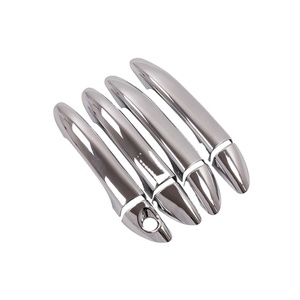 Accesorios Exteriores, Juego de 8 Cubiertas para Manijas de Puerta de Coche para I10, Cubiertas de Manija Cromadas de ABS - Product Image 1