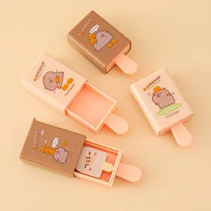 Borrador de Plástico con Diseño Creativo de Capibara, Caja Mágica de Helado para Uso Escolar y de Oficina ZGBROTHERS - Product Image 3