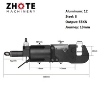 ZHOTE Personnalisé 55KN C-Type Pneumatique Rivetage Machine Super Grand Aviation Rivet Pince 1KW Multifonctionnel État Nouveau