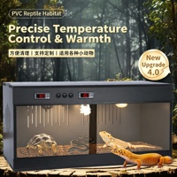 REPT042 Terrarium en verre trempé étanche et anti-humidité en PVC, à température constante, pour lézards, tortues et geckos – Meilleures ventes