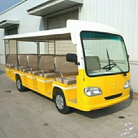 Bus électrique de tourisme certifié CE ISO, 14 places, bus de tourisme de luxe, navette touristique électrique pour station balnéaire