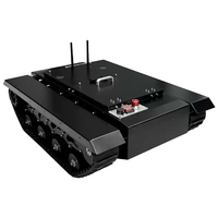 Plateforme mobile robotisée sur chenilles WD avec encodeur à double ligne 1000, charge utile 50 kg (Kit éducatif à double moteur 300W) - Vitesse réglable 0-2 m/s