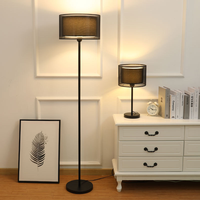 Lampadaire nordique salon canapé côté américain rétro lumière luxe chambre étude lampadaire Vertical