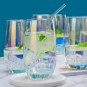 Ensemble de tasses en <span class=keywords><strong>verre</strong></span> <span class=keywords><strong>à</strong></span> boire de l'eau en cristal <span class=keywords><strong>irisé</strong></span> Highball pour l'eau, le jus, les boissons, le <span class=keywords><strong>verre</strong></span> <span class=keywords><strong>à</strong></span> <span class=keywords><strong>vin</strong></span> Mojito - Product Image 3
