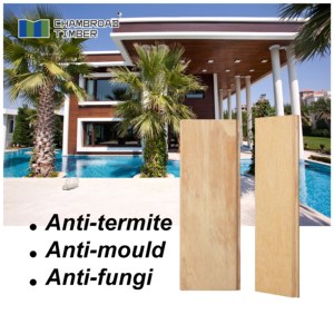 Thời tiết kháng <span class=keywords><strong>soffit</strong></span> tấm vật liệu gỗ rắn cho trần nhà ngoài trời và mái nhà Cạnh Nhà máy cung cấp - Product Image 3