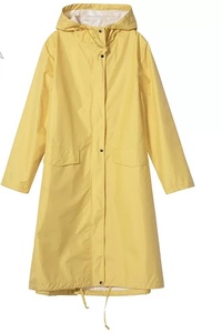 Impermeable Largo para <span class=keywords><strong>Mujer</strong></span>, a la Moda, Resistente, Transpirable, con Botones a Presión, Plegable, de Poliéster, para Camping - Product Image 3