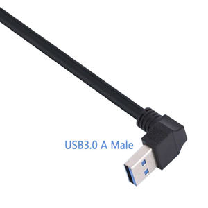 Câble USB 3.0 Micro-B à Micro-B à 90 degrés, 5 Gbit/s, avec verrouillage par vis et blindage tressé, pour extension d'ordinateur et transfert de données - Product Image 3