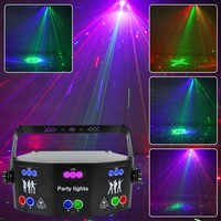 Projecteur lumineux de scène avec commande dmx, audio professionnel, uv, luminaire décoratif, idéal pour une fête, un spectacle, une scène, DJ