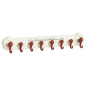 Eight <b>Hook</b> Suction Cup Wall Mounted Robe <b>Hooks</b> ABS Material Strong <b>Adhesion</b> Bathroom Storage Multi Row <b>Hook</b> Set - Product Image 2