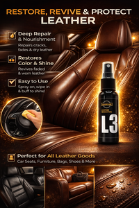 Spray d'entretien du <span class=keywords><strong>cuir</strong></span> pour l'automobile et les meubles, réparation en profondeur, protection anti-fissures, formule non grasse, 50ML L3 Restaurateur de <span class=keywords><strong>cuir</strong></span> - Product Image 6