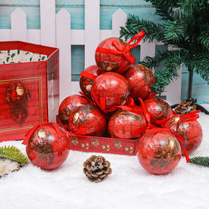 للبيع بالجملة تصميم جديد 75-كرة معلقة مقاومة للتشتت رغوة عيد الميلاد مزخرفة لحفلات شجرة عيد الميلاد - Product Image 3