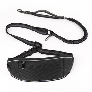 Guinzaglio sportivo per cani da compagnia in Nylon regolabile a mano libera con fune di trazione elastica con marsupio - Product Image 2