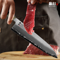 Couteau Gyuto KONOLL 240MM en acier forgé argenté, acier en poudre USA S35VN, couteau de chef de haute qualité, couteau en acier à haute teneur en carbone
