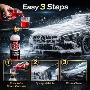 Champú para Autos Mega Foam (473ml) Espuma Roja Densa para Lavado de Autos, Limpieza sin Rayones, Acabado con Brillo Profundo para Autos Nuevos y Usados - Product Image 3