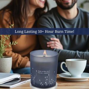 Vanille-Kiefern-Obstgarten und Salbei-Meersalz Duftkerzen-Vielfaltspaket Holzdocht-Kerze und 14,5 Unzen 3-Docht-Kerzen Set mit 2 Stück - Product Image 5