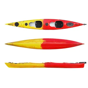 KUDO OUTDOORS PE Material Kajak cheap sea kayak 2 person double sea kayaks customized color with accessories