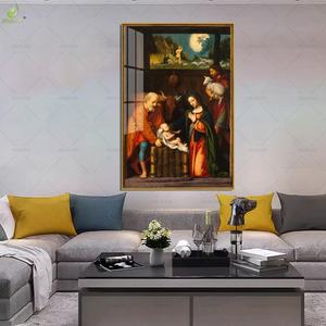 Peinture sur toile classique, art mural religieux, images, affiches vintage, peinture à l'huile, peinture faite à la main pour le salon, décoration de la maison - Product Image 5