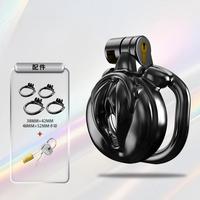 Cage de chasteté LOVE.ABS avec 5 anneaux, verrou invisible et 2 clés, BDSM, pour fêtes orgies, squirting, orgasmes et climax.