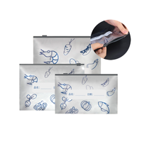 Sac à fermeture éclair en papier aluminium réutilisable écologique emballage de stockage de viande congelée poulet sacs de conservation frais pour aliments congelés