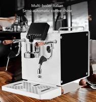Belle machine à expresso à double chaudière machine à expresso commerciale machine à café expresso à écran tactile avec broyeur