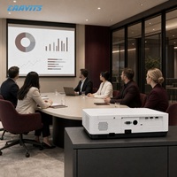 Projecteur personnalisé OEM CAAVITS 4200 Lumens WXGA 3LCD pour salle de conférence, projecteurs grand écran pour entreprises, fabricant commercial