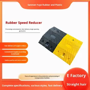 Reductor de Velocidad de Goma Resistente Modelo JSD-001 <span class=keywords><strong>25</strong></span>-45 mph, Instalación Fija, Seguridad Vial en Asfalto, Control de Tráfico en Carreteras, 1 Carril, Yuyue - Product Image 2