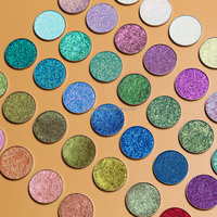 Duochrome haute pigment imperméable à l'eau longue durée nacré fard à paupières bricolage fard à paupières palette scintillant fard à paupières scintillant