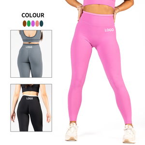 Leggings de Calidad Premium OEM, Logotipo Personalizado, Control de Abdomen Elástico, Ajustados, Suaves, Sin Marcas, Levanta Glúteos, para Yoga - Product Image 4