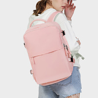Mochila de viaje impermeable grande para hombre y mujer, compartimento para ordenador portátil deportivo de negocios personalizado extensible para senderismo con puerto de carga USB