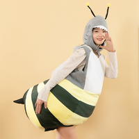 Costume de mascotte d'abeille en peluche adorable et moelleux, vente directe d'usine, poupée ronde et dodue, pour les jeux de marche et de fête