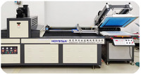 Máquina de pantalla de seda de papel de punto UV impresora de película de transferencia de serigrafía automática mquina serigrafa auto plana con tnel de secado