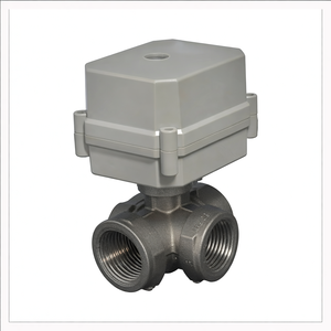 วาล์วบอลไฟฟ้าแบบมีมอเตอร์ ขนาด 1/2 นิ้ว 3 ทาง แบบ L พอร์ต 24V DC CR2 2 สาย พร้อมระบบคืนตำแหน่งอัตโนมัติ วาล์วควบคุมการไหลของน้ำไฟฟ้า ทำจากทองเหลือง - Product Image 3