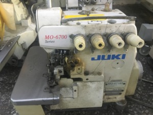 Máquinas de Coser Industriales Juki de <span class=keywords><strong>5</strong></span> <span class=keywords><strong>Hilos</strong></span> MO 6716 de Segunda Mano, Marca Japonesa, con Puntada de Seguridad <span class=keywords><strong>Overlock</strong></span> - Product Image 6