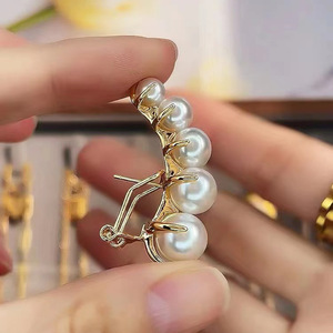 Accesorios de Plata S925 para Perlas DIY, Base para Pendientes con Cuentas Redondas de 4-8mm, Joyería Chapada 21911 para Hermana, Empaquetado en Bolsa - Product Image 5