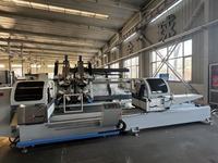 Scie à découper les fenêtres en aluminium à double tête CNC avec affichage numérique / Machine à découper l'aluminium à 45 et 90 degrés