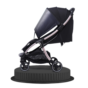 Grande cestino universale lino passeggino con <span class=keywords><strong>grandi</strong></span> <span class=keywords><strong>ruote</strong></span> in metallo 0-4 anni Organizer per 9 mesi carrozzina - Product Image 4