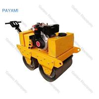 Compacteur vibrant micro : Compacteur routier à double tambour avec frein de pompe hydraulique pour asphalte et terrains restreints