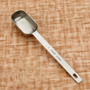 โลโก้ที่กำหนดเองที่มีคุณภาพสูง304สแตนเลส<span class=keywords><strong>1</strong></span>ช้อนโต๊ะจับยาวช้อนวัด15มิลลิลิตร - Product Image 2