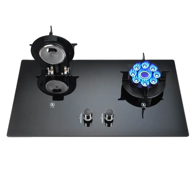 Factory wholesale flipped over burner folded burner gas stove gas hob with safety